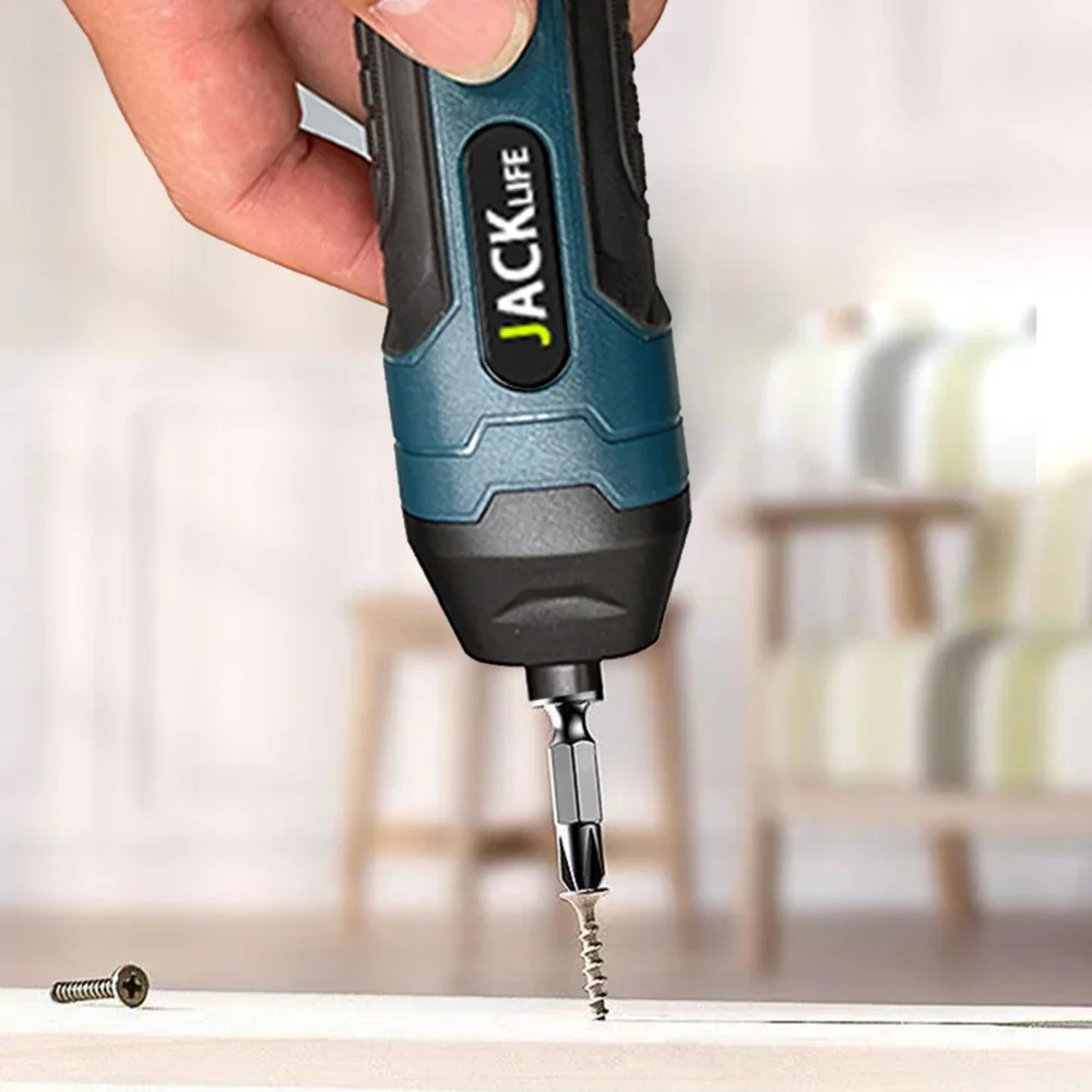 Cordless Electric Screwdriver, Rechargeable, 1300mAh Lithium Battery, Mini Drill, 3.6V Power Tools Set, Household Maintenance Re