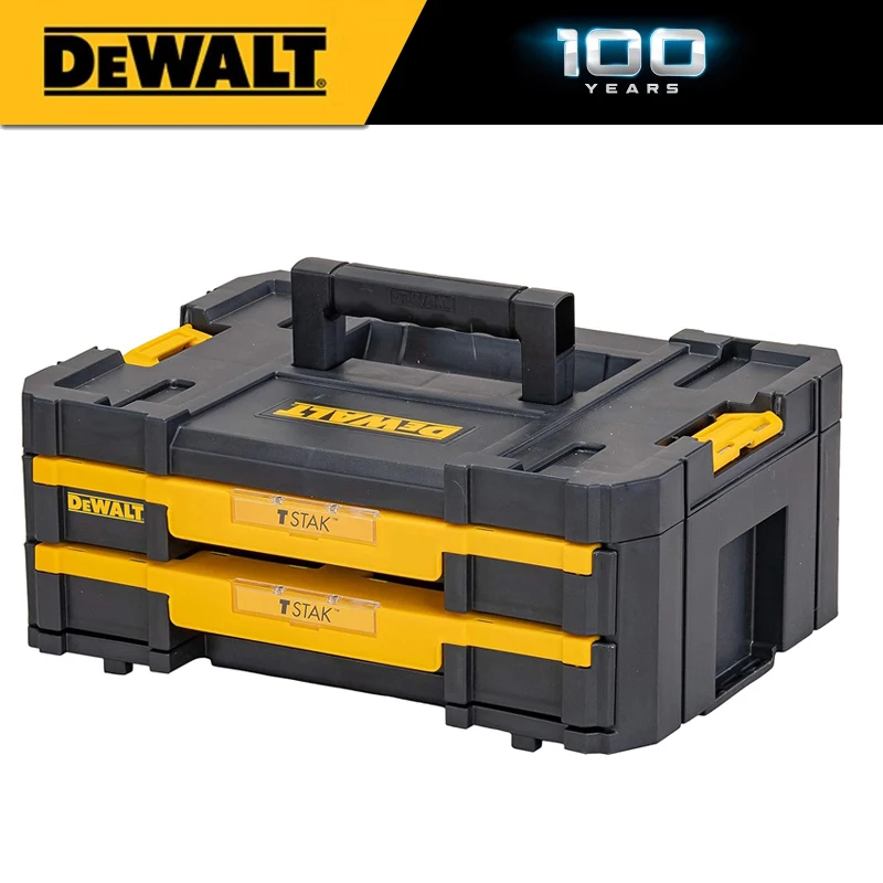 DEWALT DeWalt DWST1-70706 T-Stak IV Tool Storage Box with 2-Shallow Drawers, Yellow/Black, 7.01 cm*16.77 cm*12.28 cm