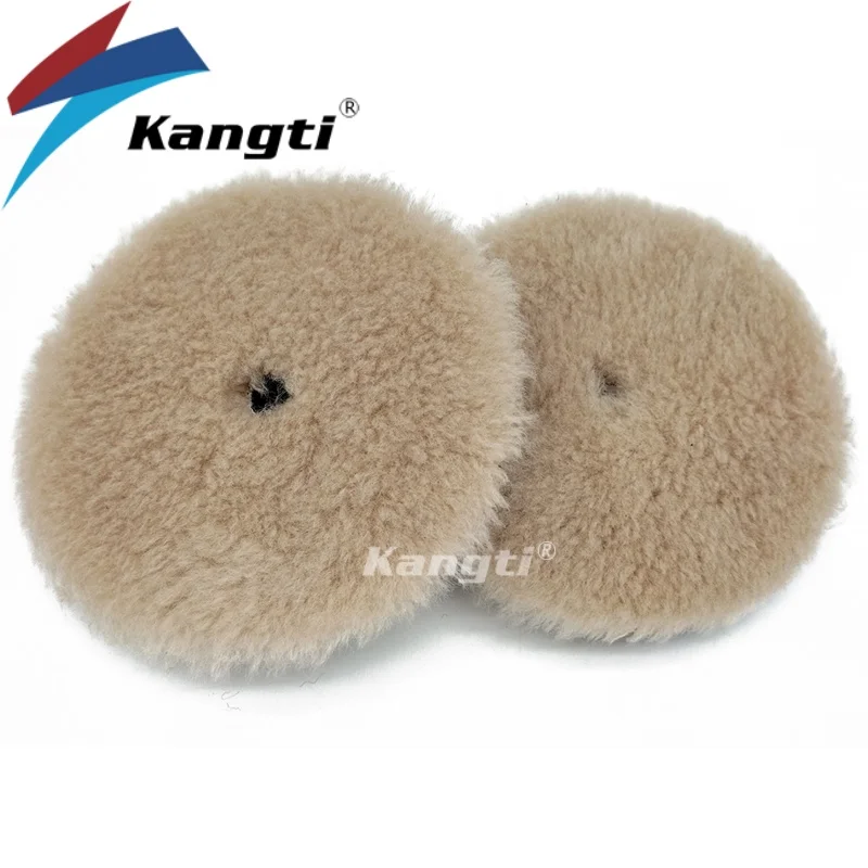 

Kangti 5"/6" Wool Pad High Density Lambs Woollen Polish Buffing Pad Car Polisher Buffing Waxing