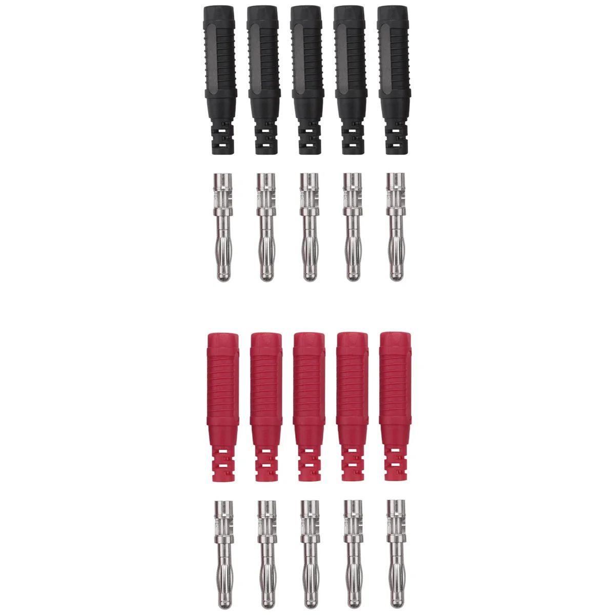 40 pièces 4mm fiches banane soudure bricolage fiche banane connecteurs mâles adaptateurs pour multimètre fils de Test sondes