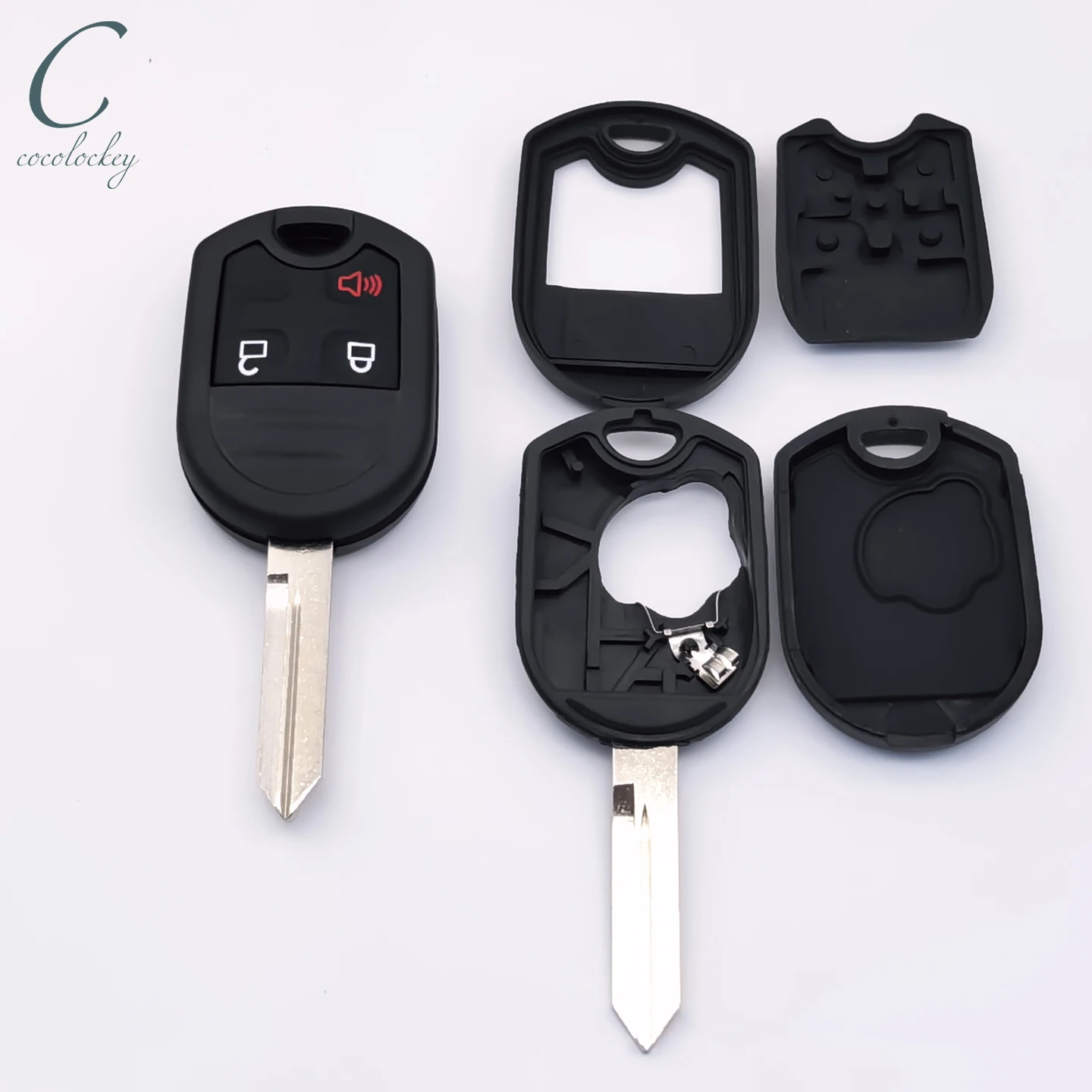 

Cocolockey 3-кнопочный пульт дистанционного ключа, чехол для Ford F150 2011-2016, бесключевой доступ, необрезанный автомобильный брелок FO38R, 2 шт.