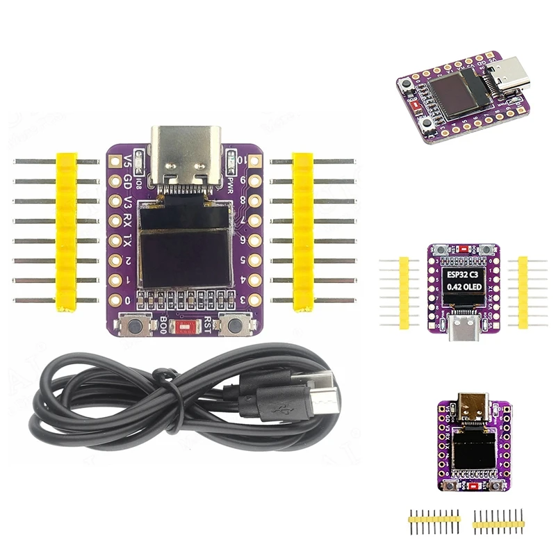 

ESP32-C3 OLED Development Board Ceramic Antenna ESP32 Mini Development Board Wifi Bluetooth 0.42-Inch Screen