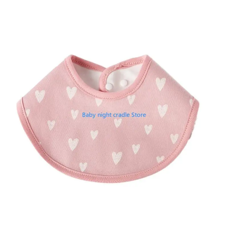 J2FF Delantal esencial para comer para bebé, delantal impermeable absorbente 3 capas, delantal ajustable