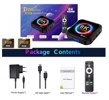 TV98 RK3528 TV Box Android 13 4GB 64GB Dual-Band WiFi 2.4G/5G BT5.0 4K 8K Decodering Ultra HD Spraakafstandsbediening Streaming Media Player