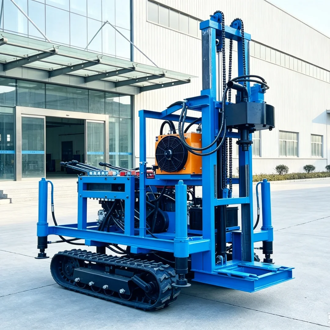 Customized 25 HP Crawler Water Well Drilling Rig, Small Diesel Drilling Equipment Supporting Multiple Drill Pipe Specifications - view 6