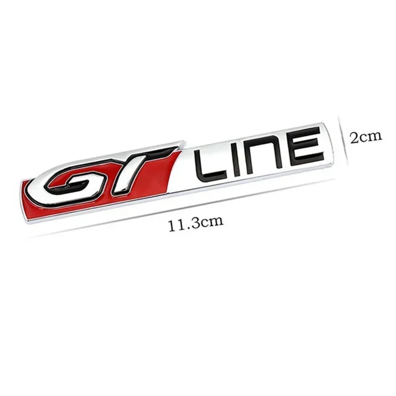 Металлическая Наклейка на кузов автомобиля, эмблема GT Line, значок на задний багажник для KIA K2 K3 K5 Stonic Soul Ceed Carens Sportage R Stinger, аксессуары