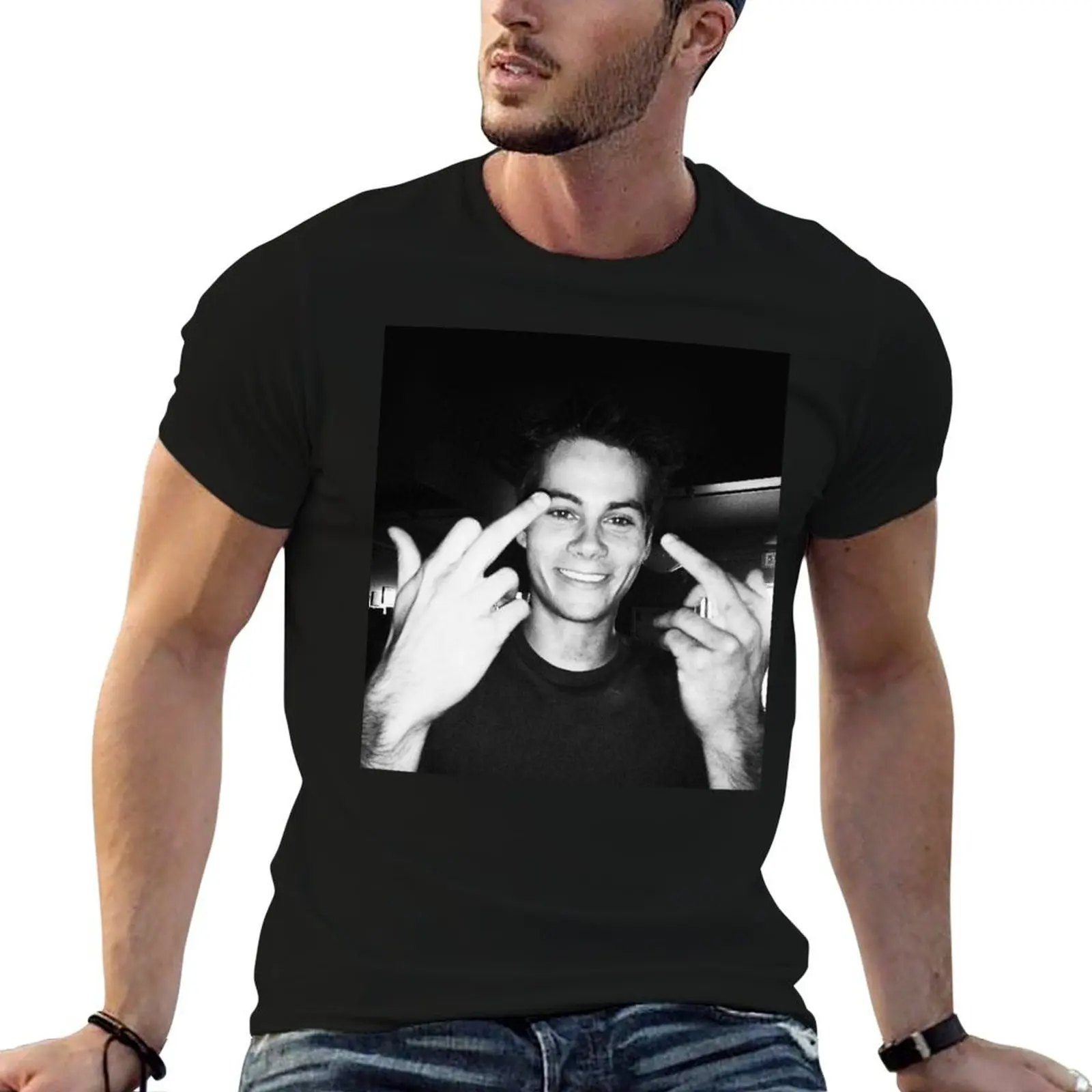 dylan obrien T-Shirt Basic Plain Tee for Spring and Summer