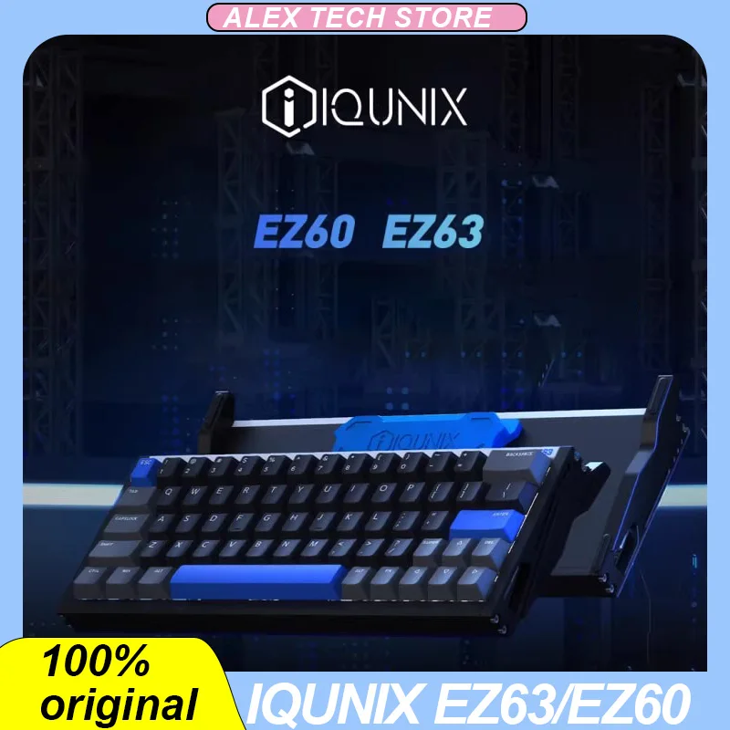 

Механическая клавиатура Iqunix Ez63/Ez60 из алюминиевого сплава, 8k, с магнитной осью, прокладка PBT RT, игровая Проводная клавиатура с низкой задержкой на заказ