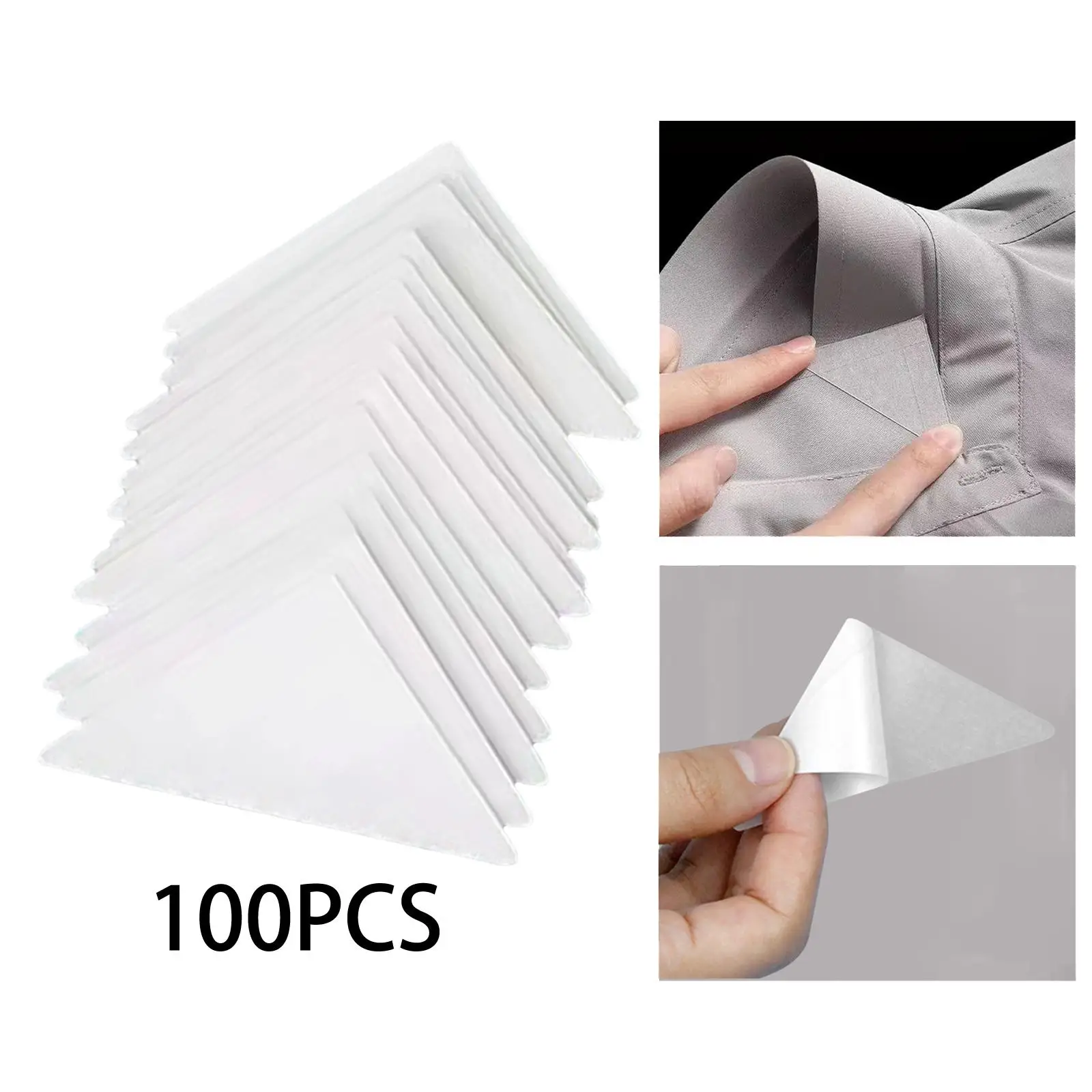 

Neck Stays Suit Accessories Universal Triangular, PVC, Neck Support Stickers Edge Shapers for Men Dress, Collared Shirts