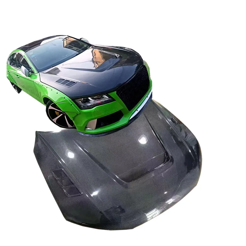 

Капот двигателя из углеродного волокна CF для Audi A7 S7 Rs7 C7 2009 2010 2011 2012 2013 2014 2015