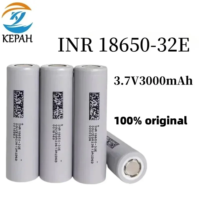 18650-32E 3.7V 3200mAh Lithium Battery 100% New Rechargeable for 3.7V Electronics