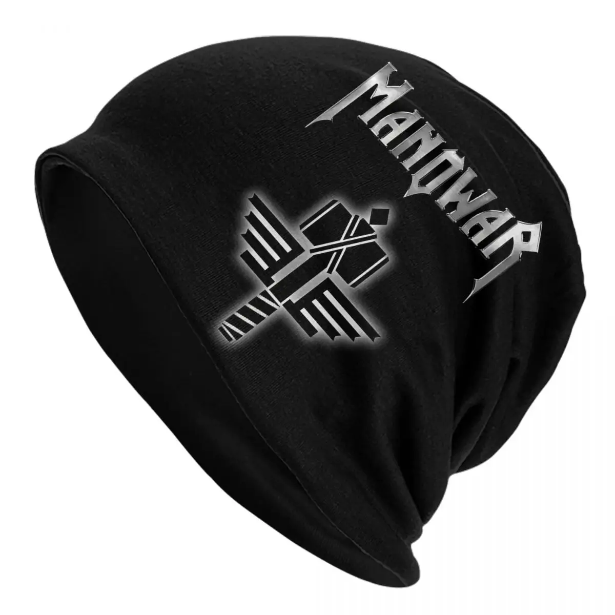 Manowars Band Logo Beanie Hats Skullies Beanies Outdoor Sport Warm Soft Men Women Unisex Caps Autumn Custom Cute Bonnet Hats