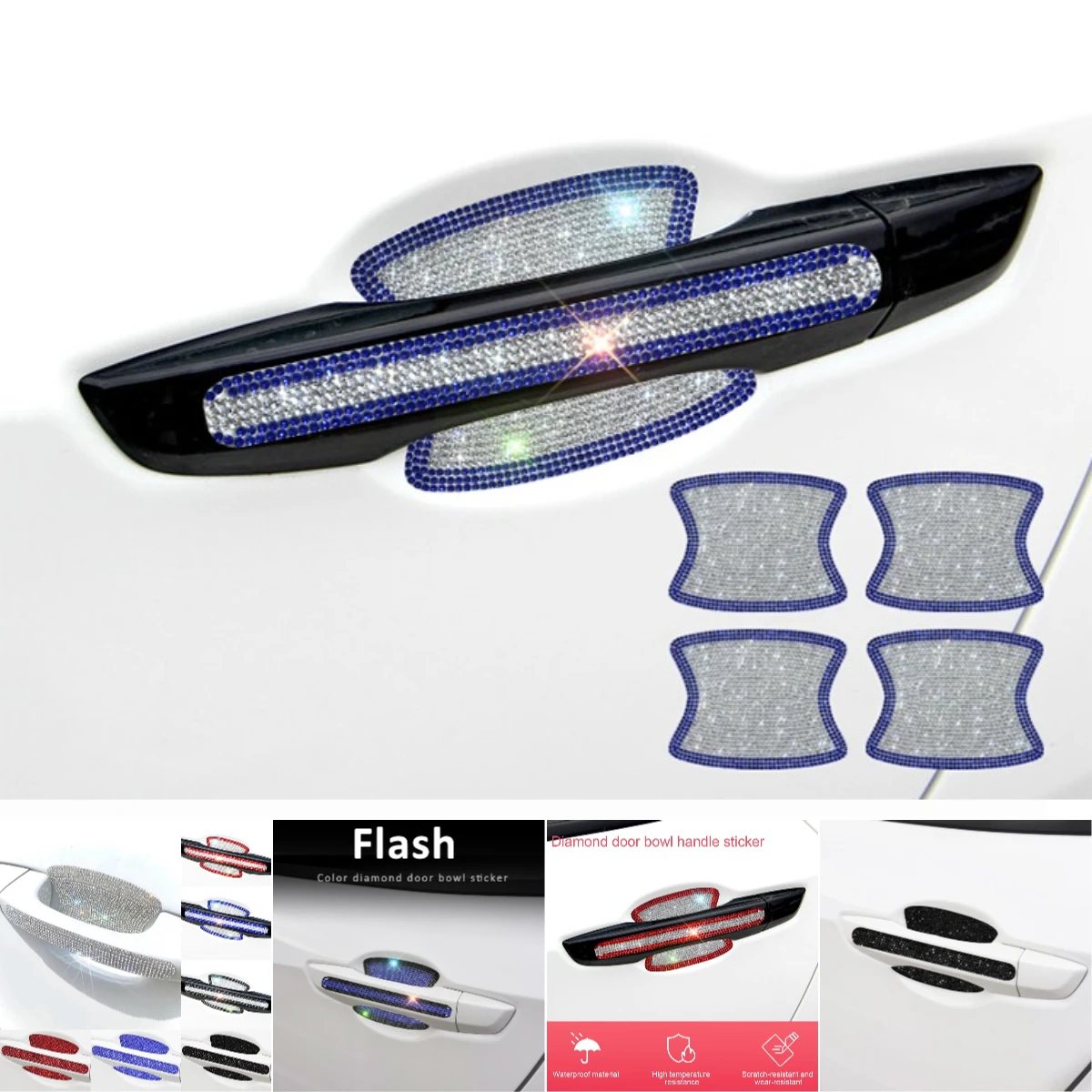 

Car Door Handle Door Bowl Sticker Protection Car For Cadillac XT5 Escalade XT4 CT5 XT6 CT4 XTS ATS SRX Lyriq