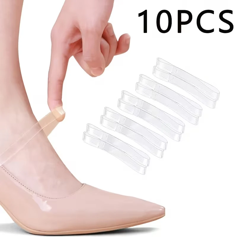 Invisible TPU Shoelaces – Women's Non-Slip Straps & Heel Retainers for Sandals, High Heels, and Flats–Transparent Shoe Fasteners