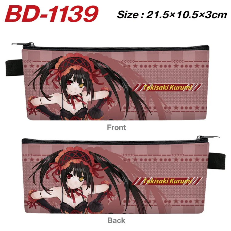 

Date a Live Anime Cartoon Portable Pencil Pouch Storage Bag Student Stationery