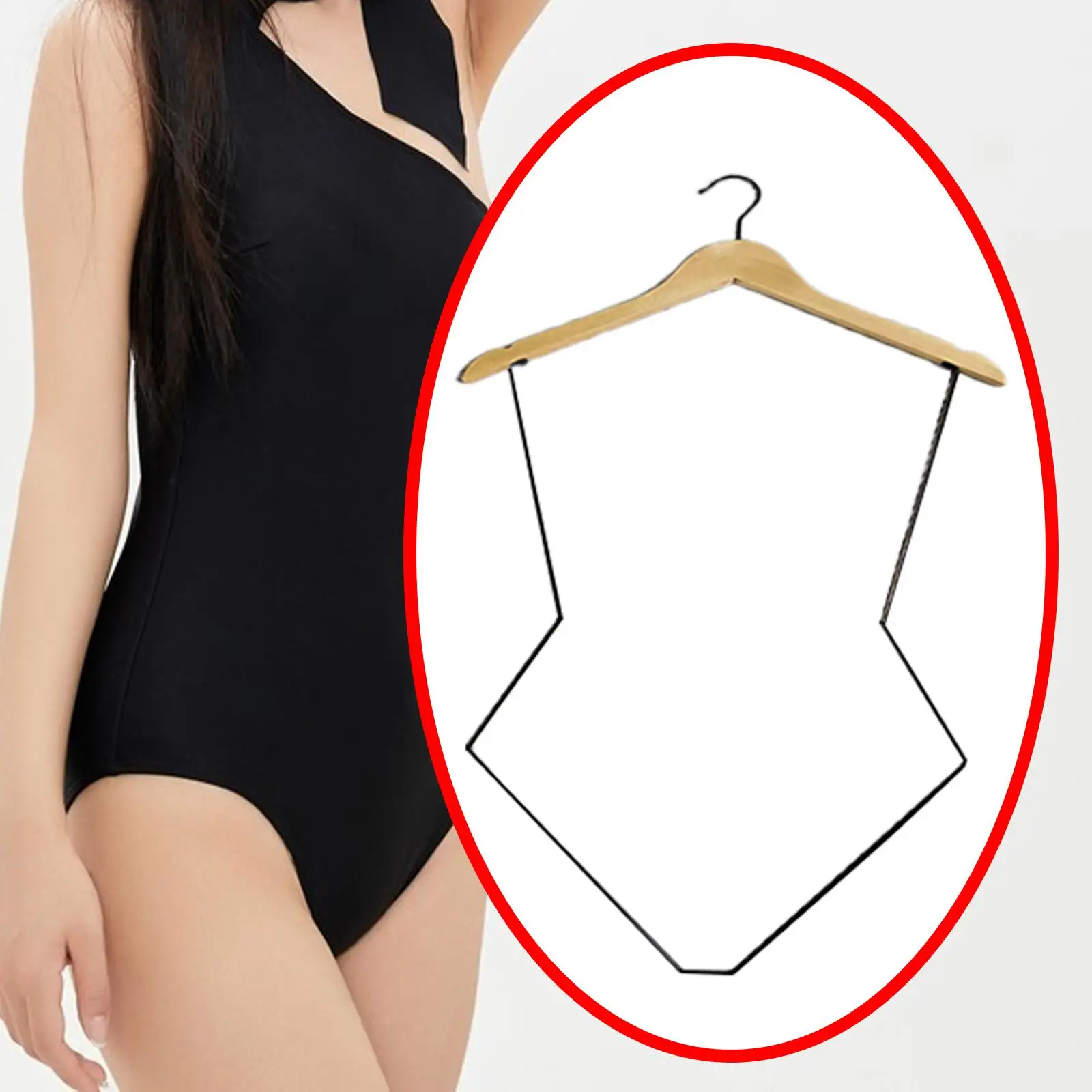 Swimsuit Hanger Lingerie Hanger Bathing Suit Hanger Body Shape Display Rack Bikini Hanger for Beachwear Clothing Closet Boys