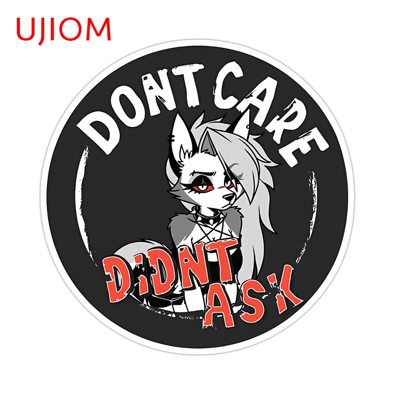 UJIOM Cartoon Loona Furry Wall Sticker Creative Personality Surfboard Bookshelf Decals Practical Amusing Wallpapers Decoration