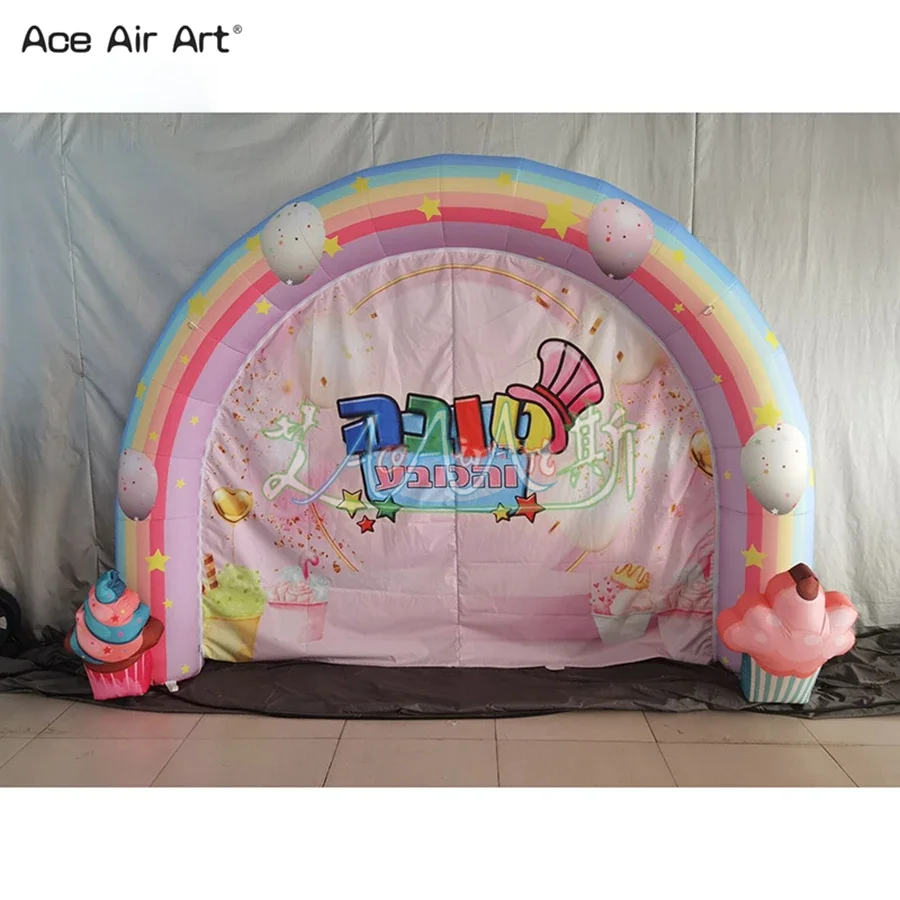 

Easy Set Up And Take Away Inflatable Arch Rainbow Archway For Event/Party Decoration