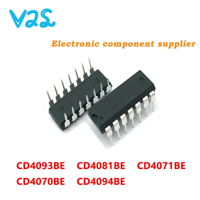 (10pcs) 100% New CD4071 CD4075 CD4081 CD4093 CD40106 CD40192 CD4025 CD4027 DIP14 DIP16 Logic Chip New