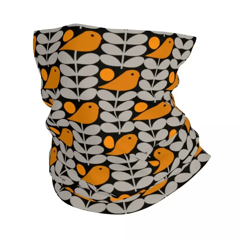 Orla Kiely Birds Bandana Neck Gaiter for Hiking Hunting Men Women Wrap Scarf Headband Warmer