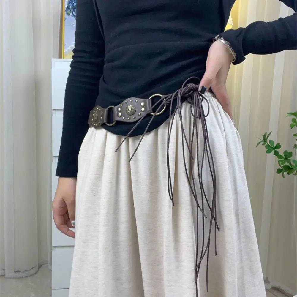 

Jeans Decor Y2K Hollow Waistband Korean Style Skirt Accessories Splicing Rings Belt Trouser Decoration Strap Buckle