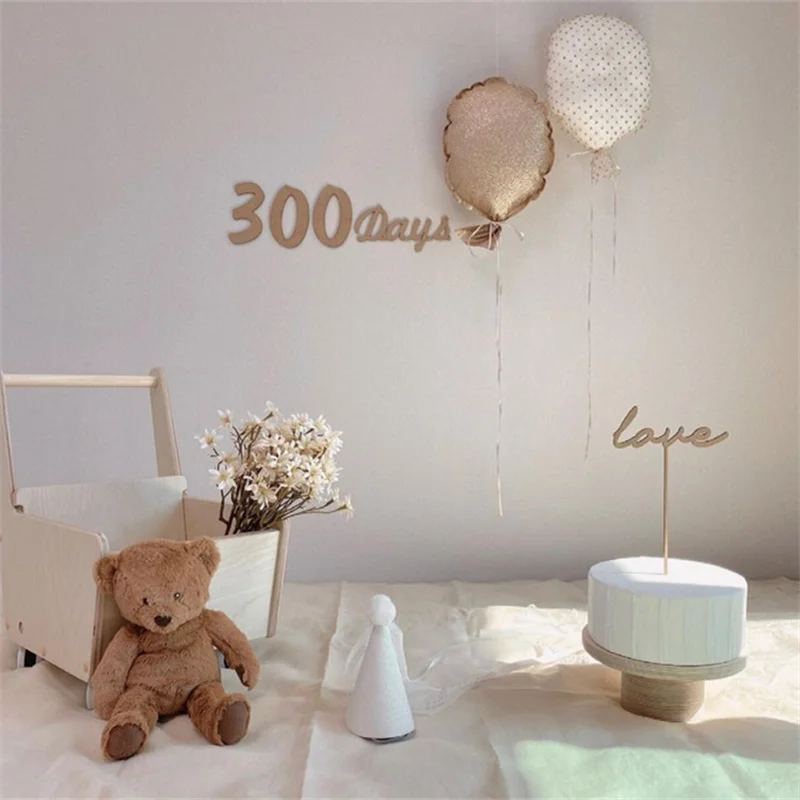 Nordic Balloon Decor Wall Hanging Ornament Creative Balloon Cushion Kids Room Nursery Decoration Baby Girl Birthday Party Props