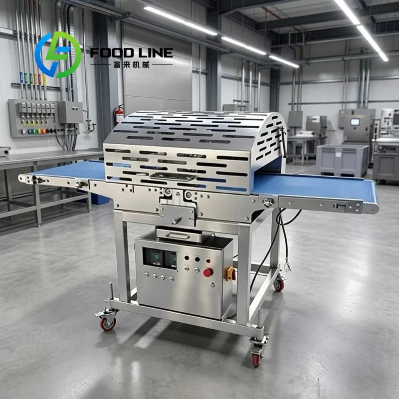 New Factory Direct Electric Automatic Meat Strip Cutting Machine Adjustable Thickness Stainless Steel Meat Slicing Fresh Meat