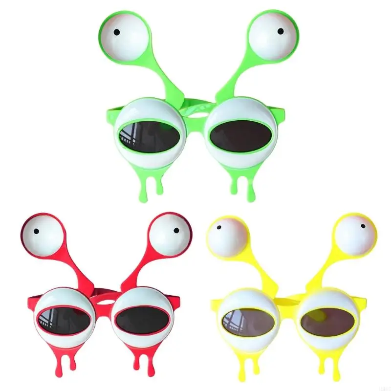 H9EC Photo Booth Props Glasses Funny Slug Slug Glasses for Photos Aliens Theme Sunglasses Props Signs Photobooth