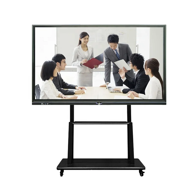 65inch 4K Android 11System 3+32 OPS i3 20 Points IR Touch Screen smart interactive display interactive flat panel for education