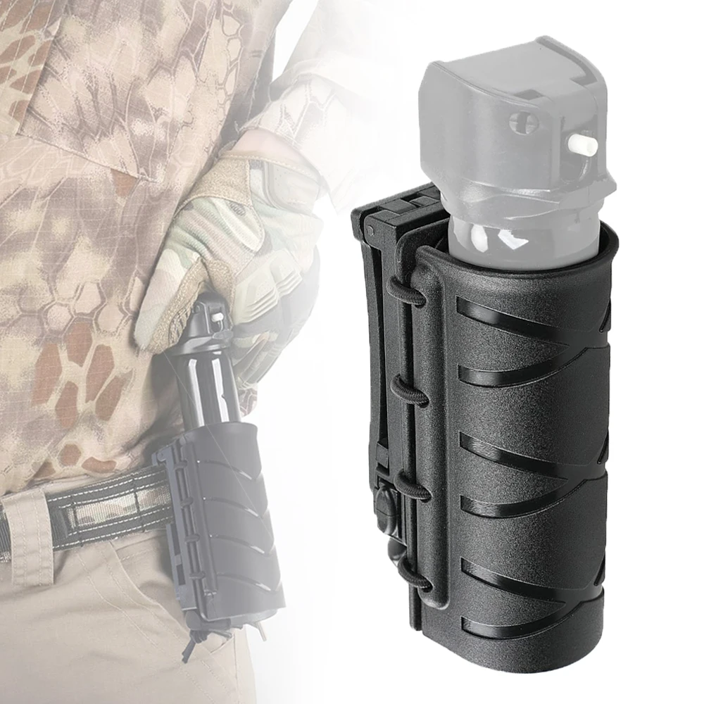 360 Rotating Spray Holster for Duty Belt Pepper Holder OC Mace Pepper Gel Holster MK3 MK4 Canister Carrier Pouch 1.5