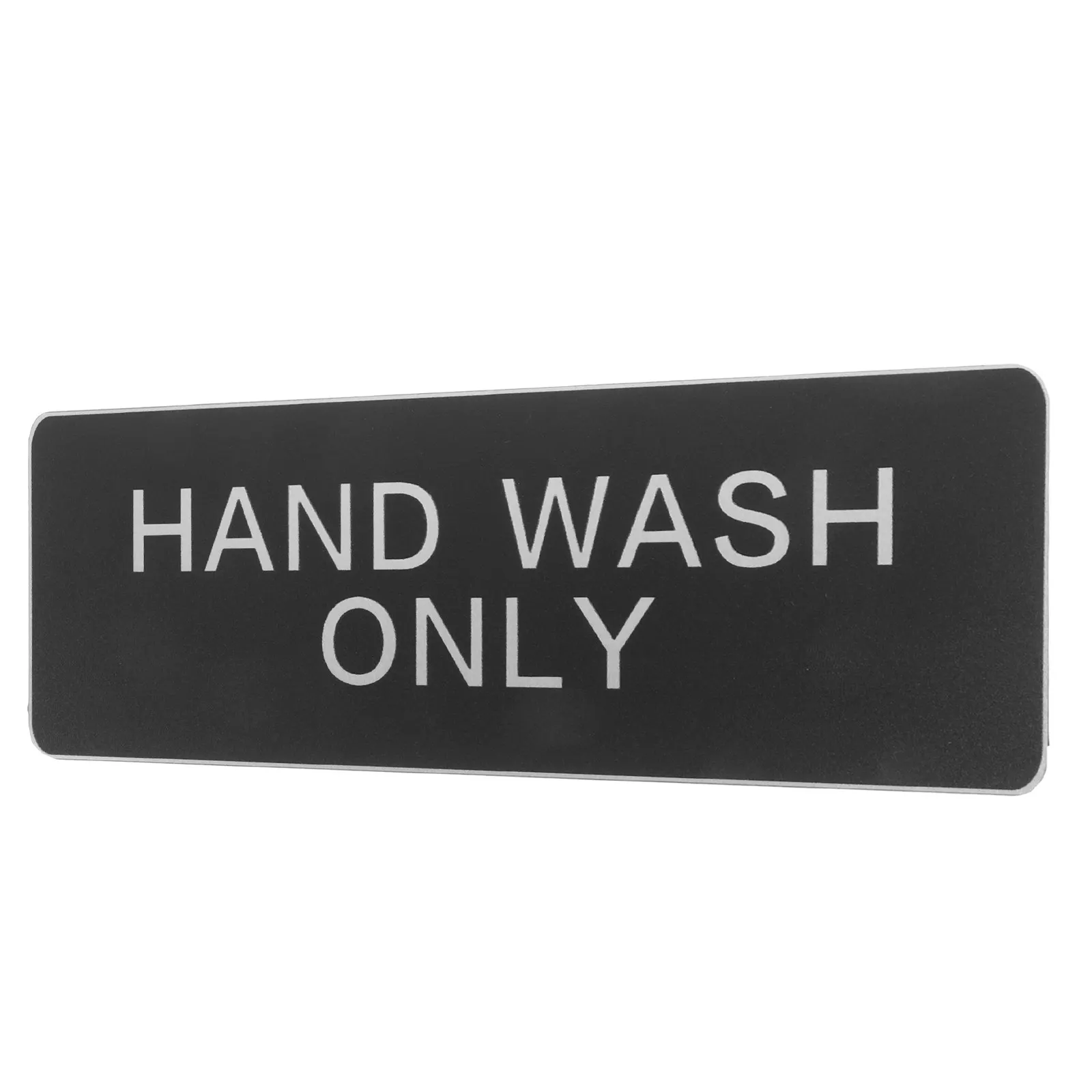 Aluminum Hand Wash Only Sign Easy Install Sleek Design for Restaurants Offices Factories Schools Public Restrooms Sink Stations