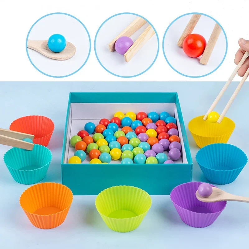 Montessori Mathematics Props Baby Digital Cognitive Pairing Puzzle Puzzle Igenious Ingenious Pearl Children's Fine Action Toys