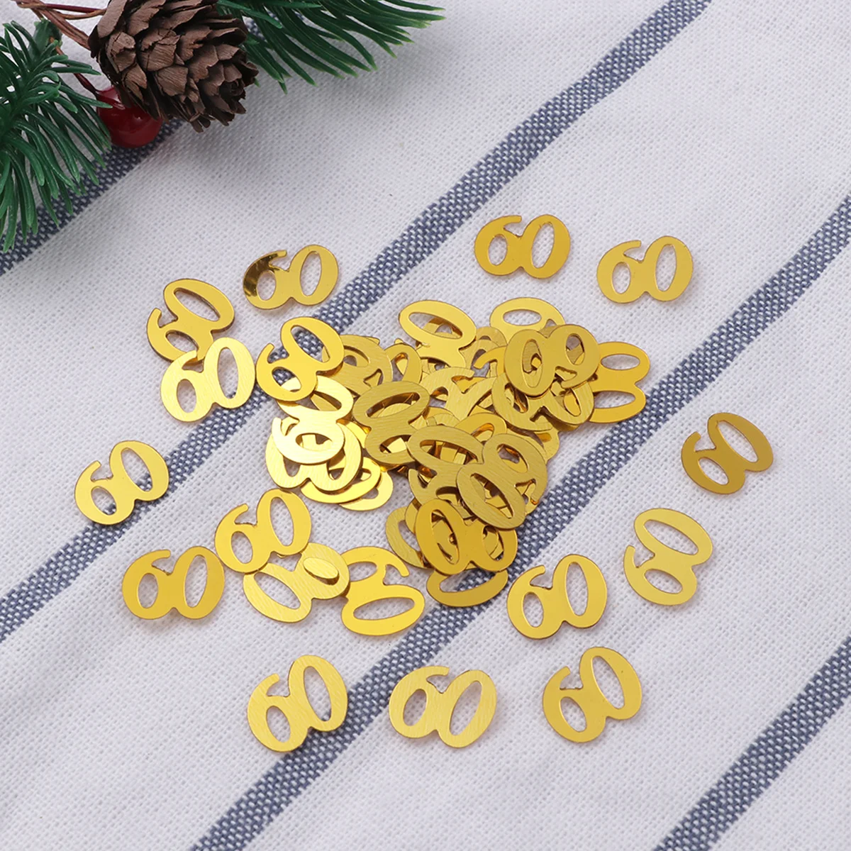 

1200Pcs Number Sequins Confetti Premium Material Party Supplies Birthday Anniversary Decoration Number Confetti