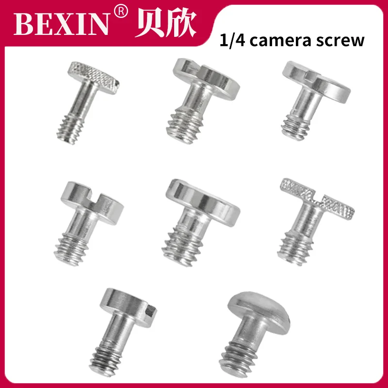 BEXIN tripod accessories ringless 1/4 camera screw for Quick release plate Fixed Adapter DSLR camera photo photography tripod