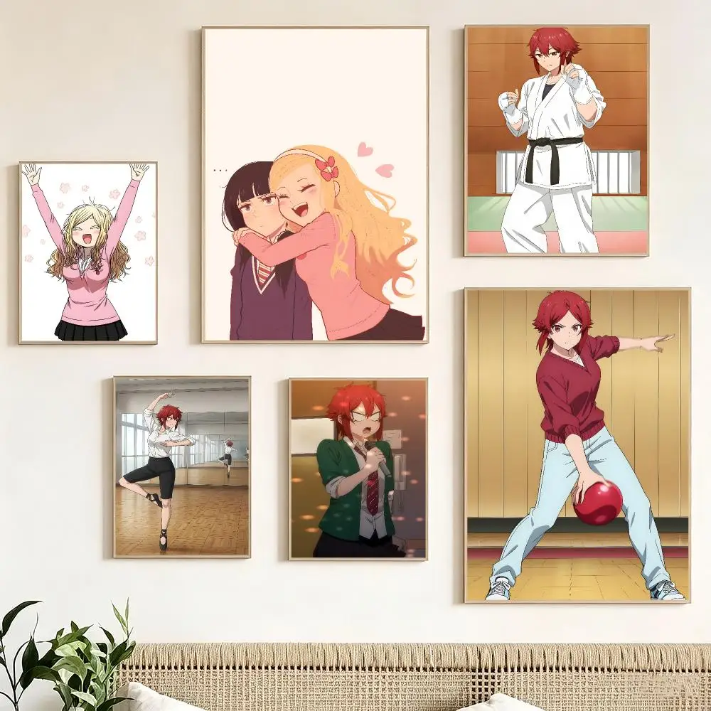 Japanese Anime T-Tomo chan Is a Girl Poster Print Painting Home Decor for Bedroom Living Room Hallway
