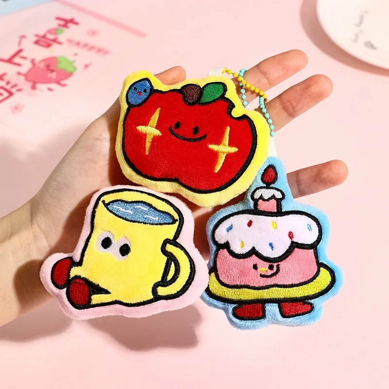 Lustige süße Puppe Anhänger Plüsch Schlüsselanhänger Spielzeug simulierte Puppen Anhänger Auto Schlüsselanhänger Charme Rucksack Dekoration Zubehör Kinder Geschenk