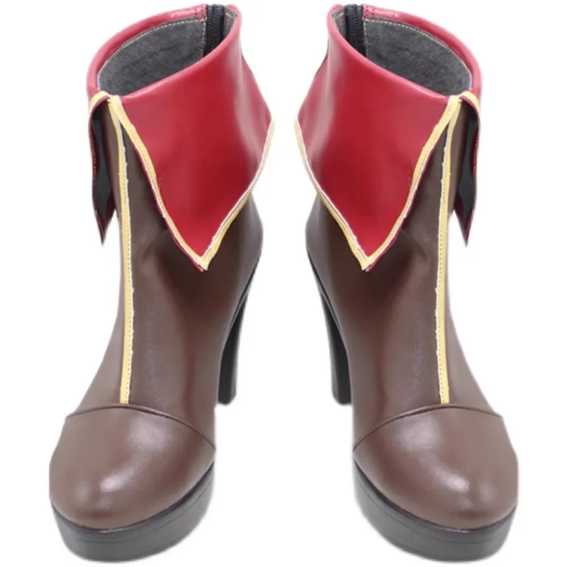 أحذية Game VTuber Houshou Marine التأثيرية للجنسين للنساء من البولي يوريثان أحذية عالية الكعب لحفلات الهالوين الهزلية وأعياد الميلاد #2