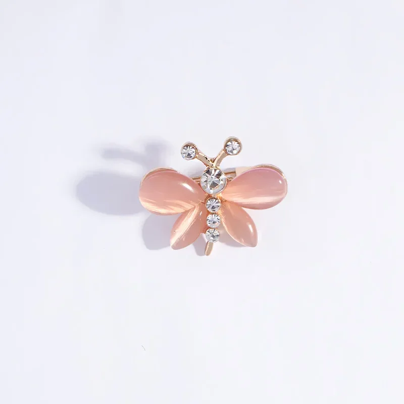 Cute Small Butterfly Brooch for Men Exquisite Alloy Opal Pins Jewelry Accessories Clothing Corsage Party Jewelry Gifts