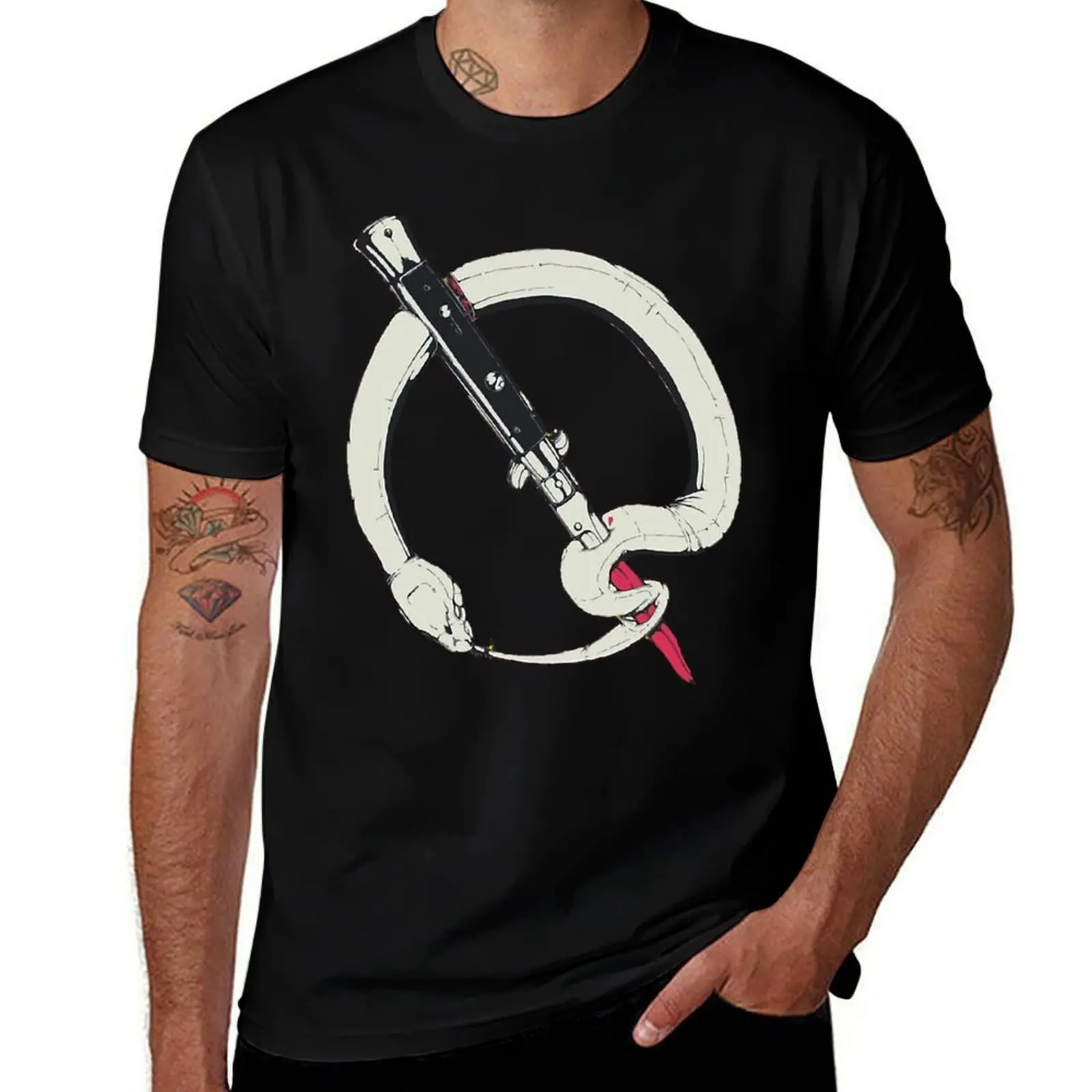

Original Qotsa snake , queens of the stone age T-Shirt graphics tops mens t shirts