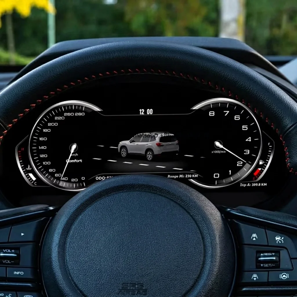 Car Digital Cluster LCD Screen for Forester 2013-2018 Speedometer Virtual Cockpit Dashboard Instrument Panel Carplay