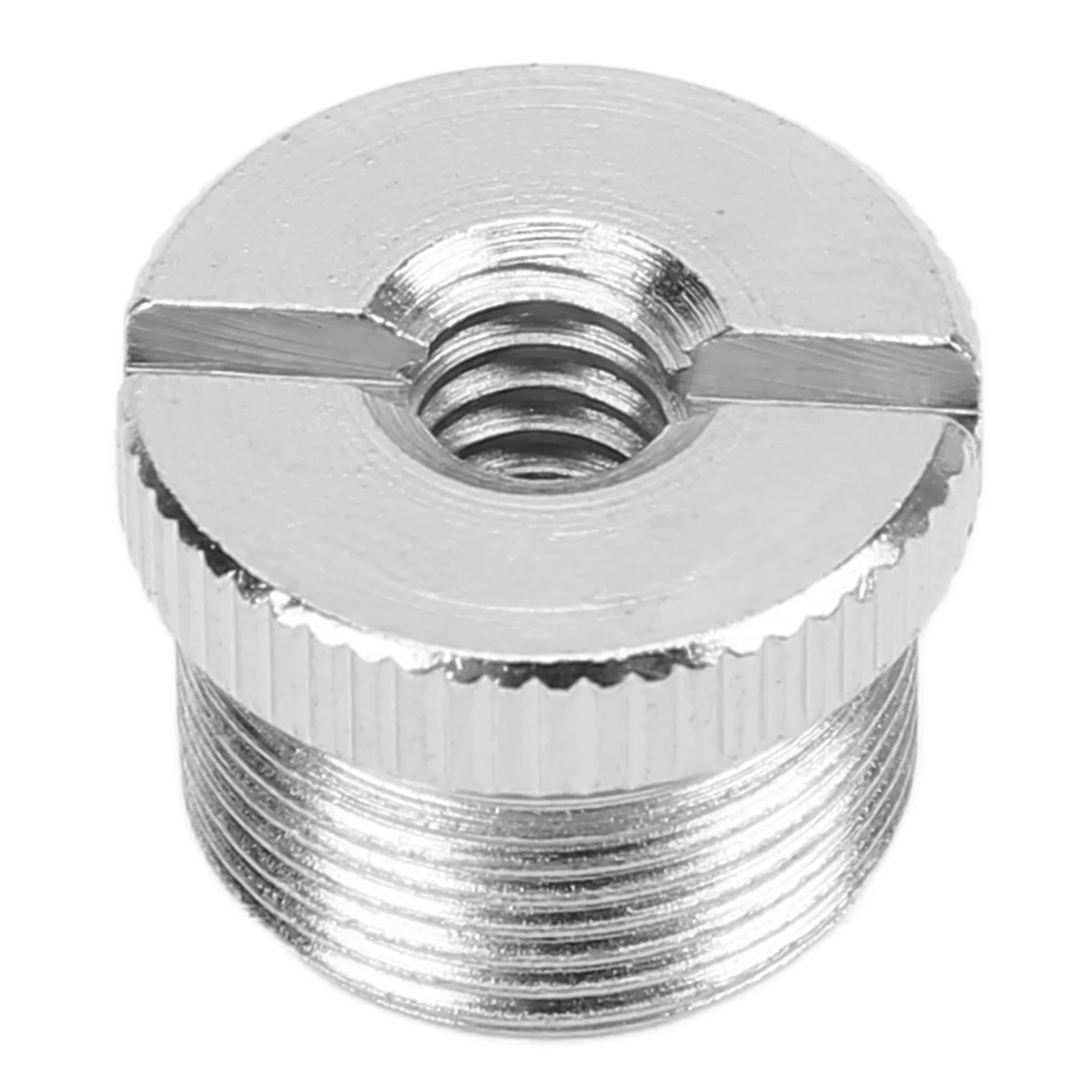 

Metal Screw Thread Adapter 5/8 Inch Male to 1/4 Inch Female Screw Mic Stand Adapter for Monitor Camera Microphone Stand