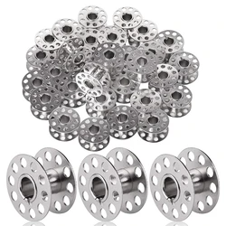 10/20pcs Bobine di metallo Bobina vuota Bobine in acciaio inossidabile per macchina da cucire domestica Brother Janome Singer Accessori per cucire