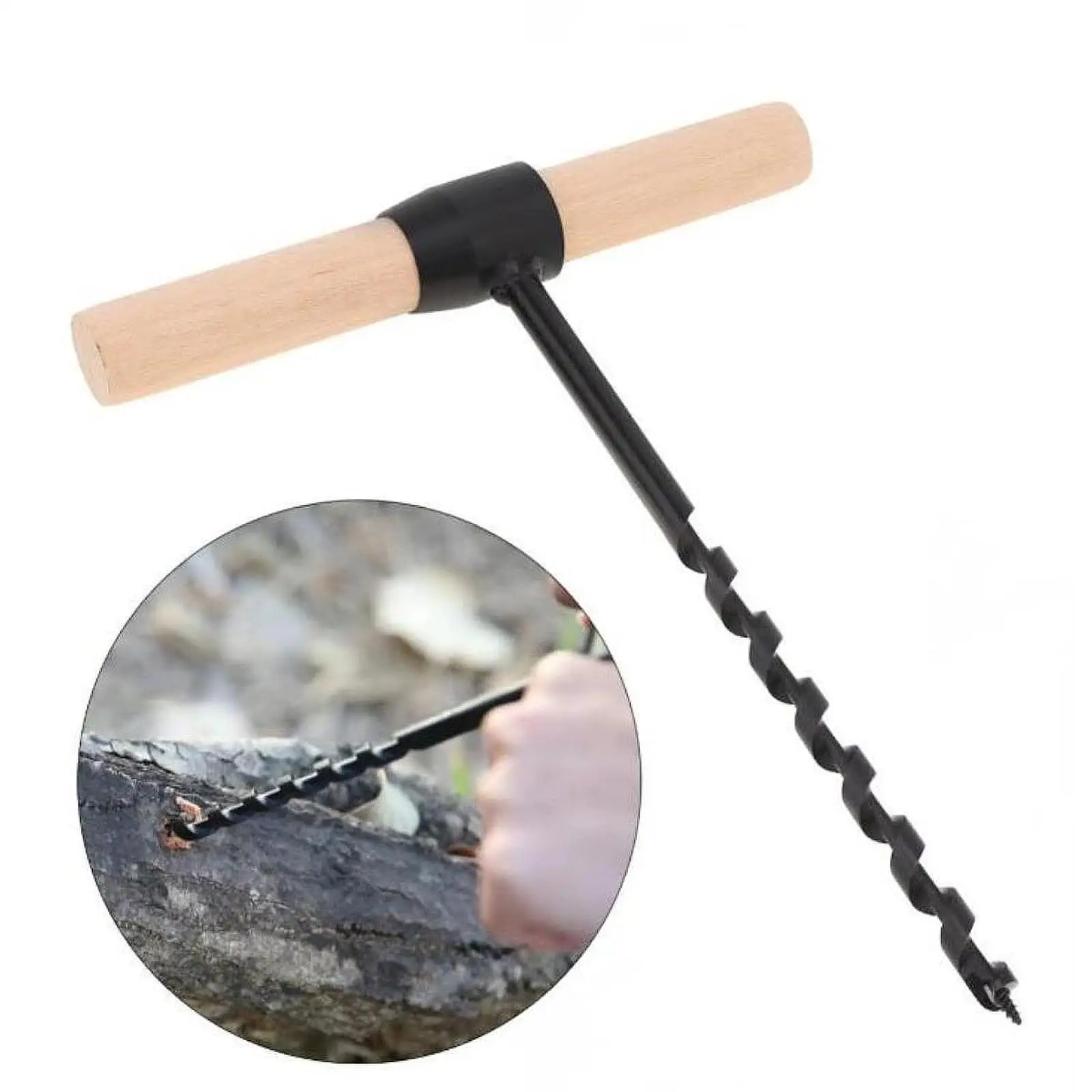 

Auger Drill Bit Portable Hand Hole Maker for Emergency Bushcraft Backpacking