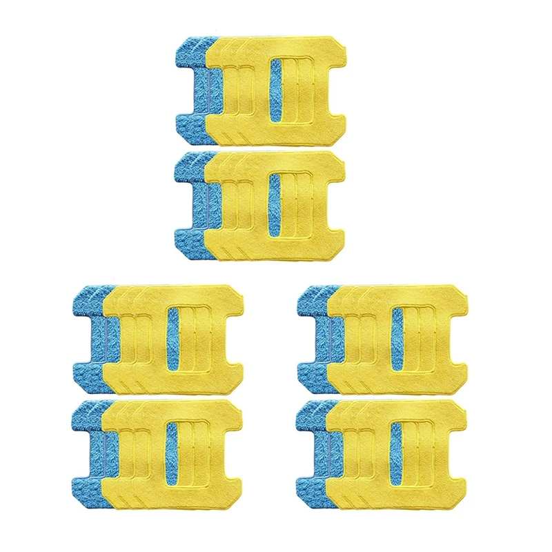 30Pcs Rubbing Mop Pads For Hobot 298 Window Cleaning Robot Accessories Rag Microfiber Material Wet Cleaning+Dry