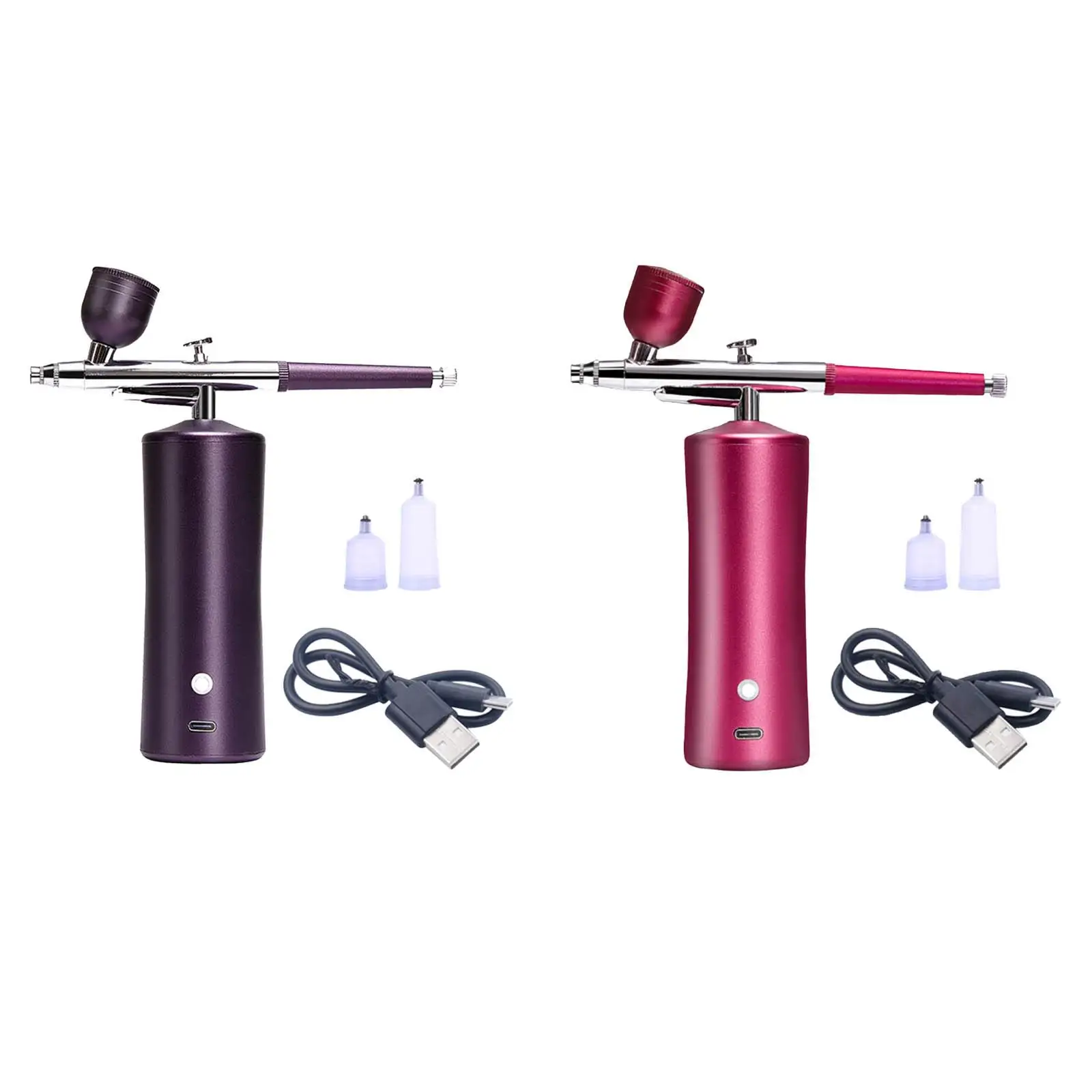 

Mini Air Compressor Airbrush Spray Makeup Portable Cordless Airbrush with Air Compressor for Craft Leather