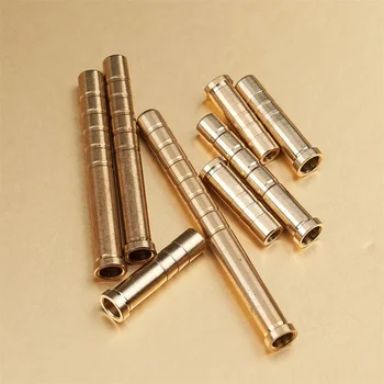 6pcs Boogschieten Insert Koper Messing Basis Connector 37/50/100/150/200 Graan voor Diameter 6.2mm Pijlschacht Jacht Schieten Accessor
