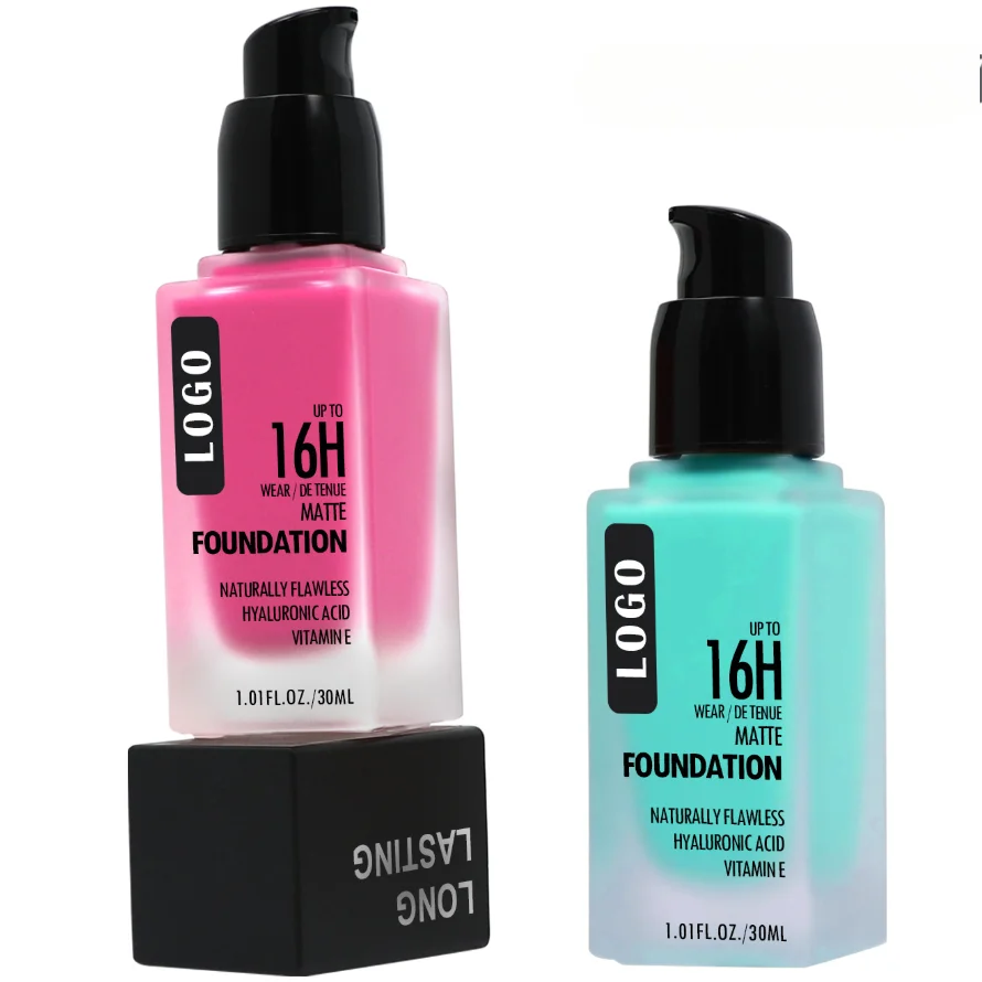 Colorful Foundation Cosplay Makeup Customized Logo Matte Liquid Foundation Concealer for Skin Oil-Control Feature Graffiti Paint