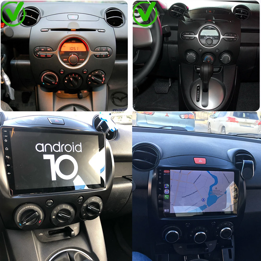 Autoradio Android 13 9 Pouces 4Go 64Go pour Mazda 2 2007-2013, CarPlay/Android Auto Sans Fil, GPS WiFi DSP, écran IPS, AHD, Noir - Auto Autoradio Android 13 9 Pouces 4Go 64Go pour Mazda 2 2007-2013, CarPlay/Android Auto Sans Fil, GPS WiFi DSP, écran IPS, AHD, Noir - Auto