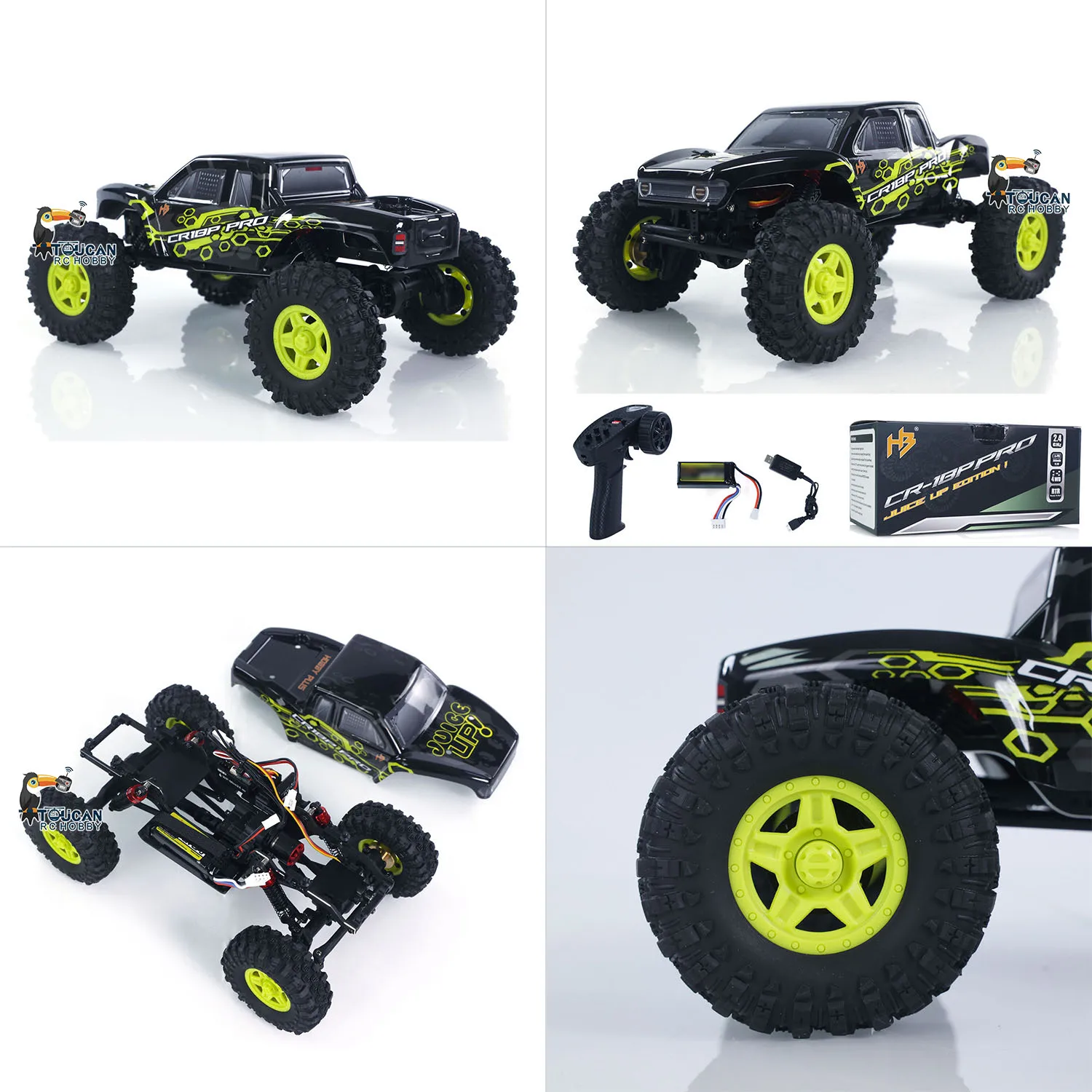 

1:18 CR18P RC Crawler PRO Juice Up 4WD Беспроводное управление Rock Crawler Автомобиль RTR Hobbywing Бесщеточный двигатель ESC Игрушки для мальчика