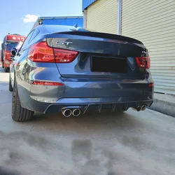 For BMW 3 Series GT F34 Regular Edition Auto Parts Rear Bumper Diffuser Lip Spoiler Divider Chin Body Kit